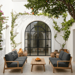 Quebec Outdoor Sofa and coffee table