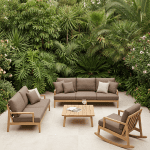 Quebec Outdoor sofa_s – brown