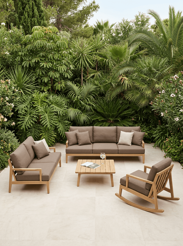 Quebec Outdoor sofa_s – brown