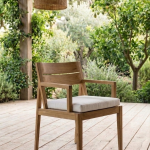 Quebec Outdoor Dinner Chair – White