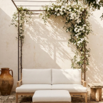 Quebec Outdoor Ottoman and Sofa white