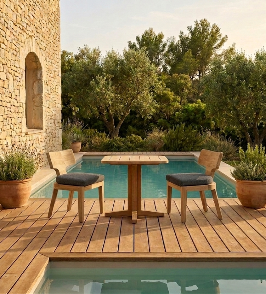 Tadoussac Dining table – armless chairs
