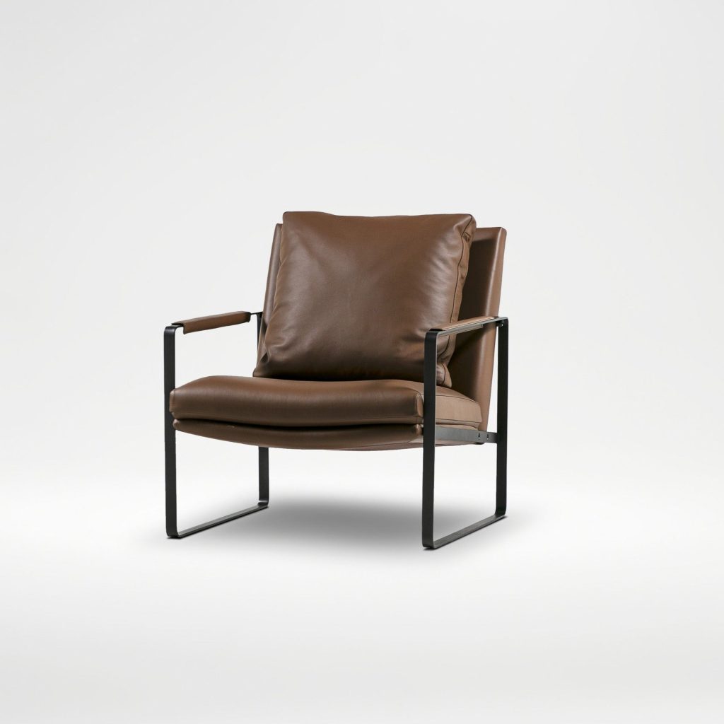 LEMAN Lounge Chair - LIGHT BROWN