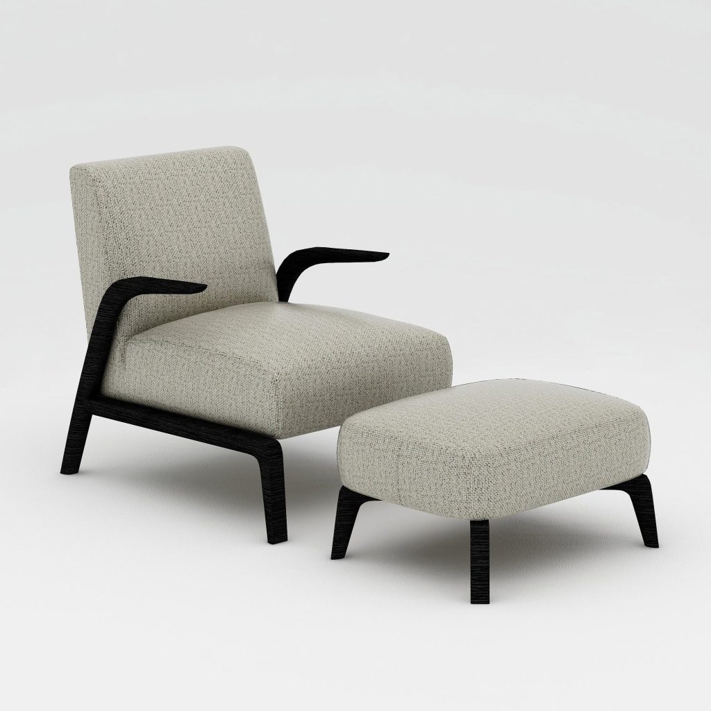 Lounge Chair,VENUS-01,Grey Oak Color,JUBILEE