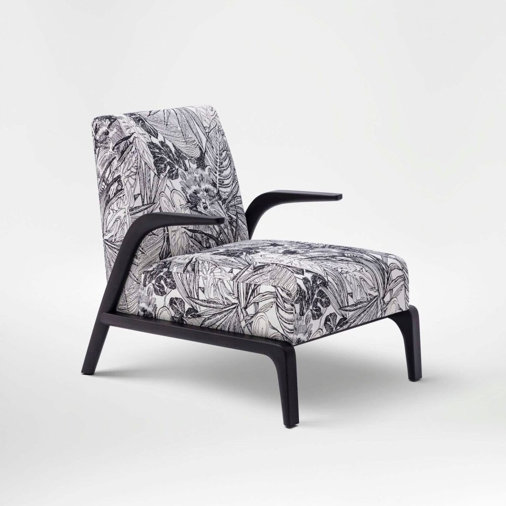 Lounge Chair VENUS - GREYSCALE FOREST