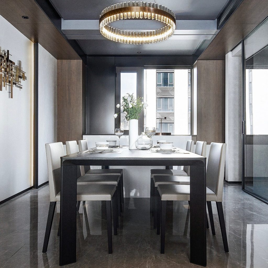 Dining Table,JOINT-04,Grey Oak+White Ceramic