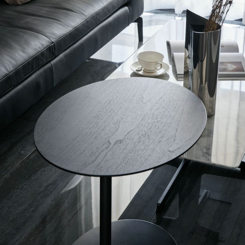Side Table,PEBBLE,Mystique Brown Marble