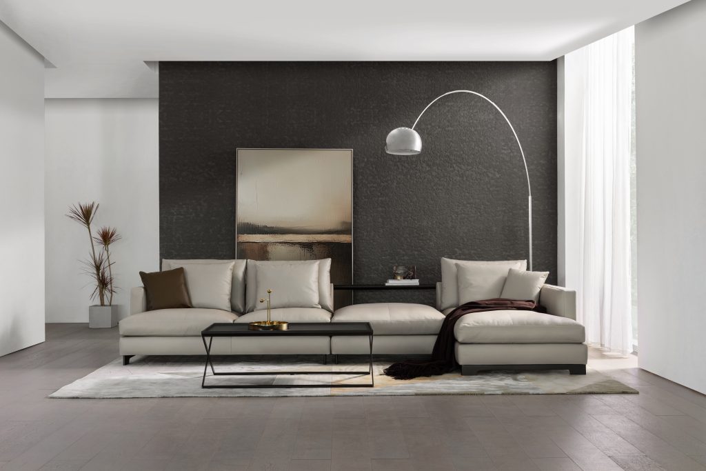 CRESCENT Sofa, S, LIGHT BROWN