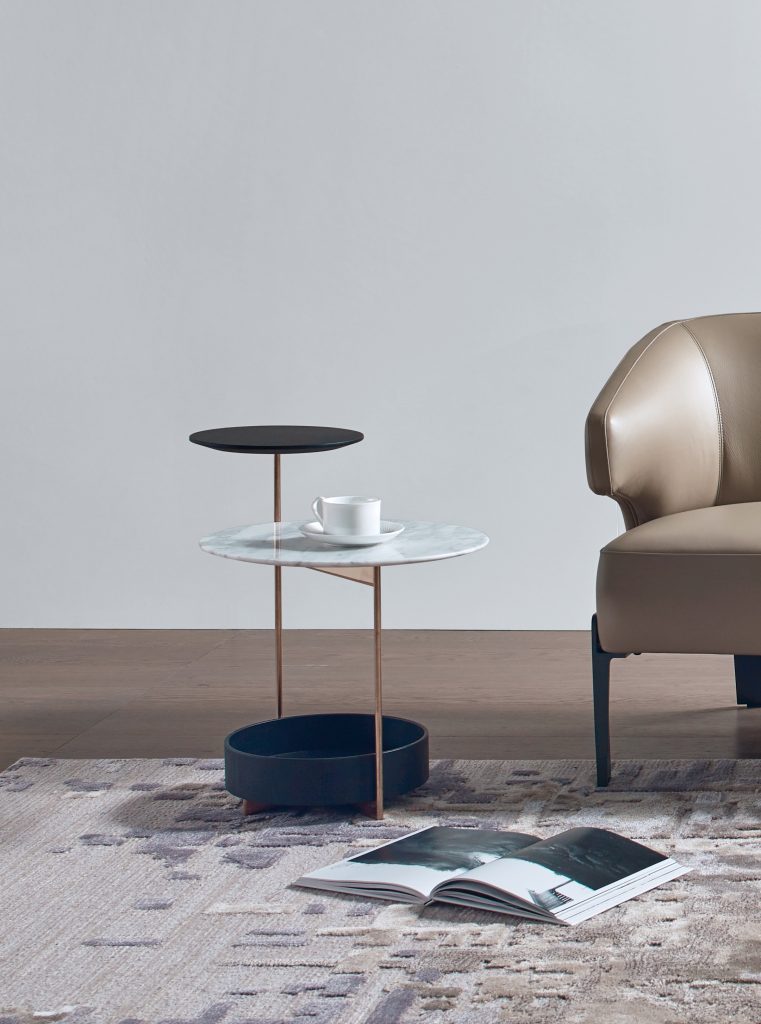Side Table,JOY-01,Carrara Marble+Grey Oak