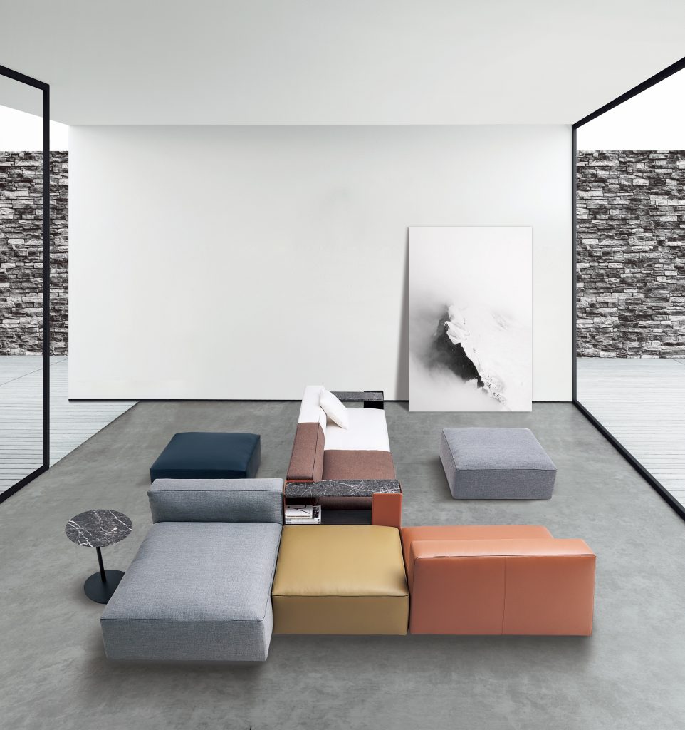 RUBIX Sofa L, CLAY