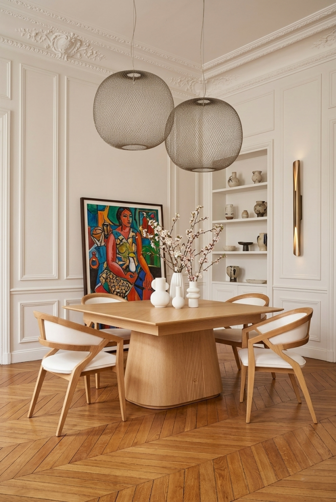 OTTAWA Table, Extensivel,Rectangular, Natural Oak