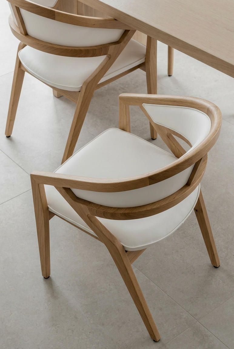 Caribou dinning chair – white
